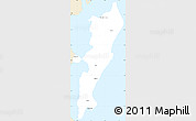 Classic Style Simple Map of Florianopolis