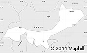 Silver Style Simple Map of Ita