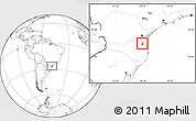 Blank Location Map of Jaragua do Sul
