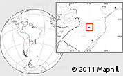 Blank Location Map of Piratuba