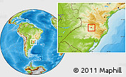 Physical Location Map of Piratuba