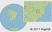 Savanna Style Location Map of Piratuba