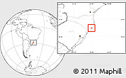 Blank Location Map of Tubarao