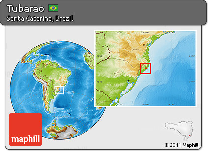 Physical Location Map of Tubarao