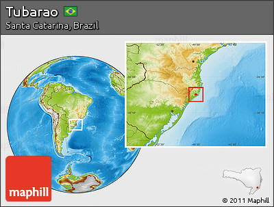 Physical Location Map of Tubarao