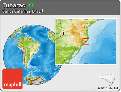 Physical Location Map of Tubarao