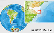 Physical Location Map of Tubarao, highlighted parent region