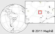 Blank Location Map of Bady Bassit