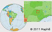 Political Location Map of Bady Bassit