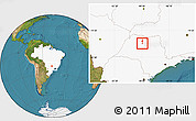 Satellite Location Map of Bady Bassit, highlighted country