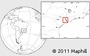 Blank Location Map of Barueri