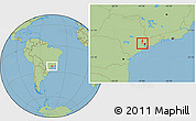 Savanna Style Location Map of Barueri