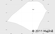 Silver Style Simple Map of Bastos