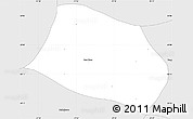 Silver Style Simple Map of Buritizal
