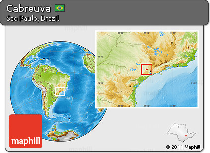 Physical Location Map of Cabreuva