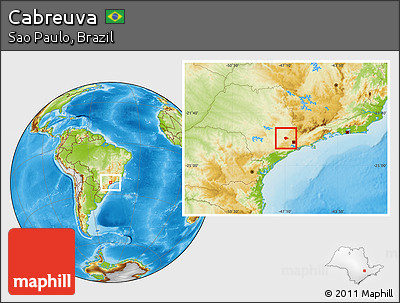 Physical Location Map of Cabreuva