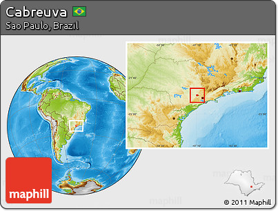 Physical Location Map of Cabreuva