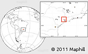 Blank Location Map of Cajamar