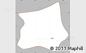 Gray Simple Map of Cajamar, cropped outside