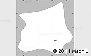 Gray Simple Map of Cajamar