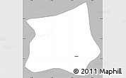 Gray Simple Map of Cajamar, single color outside