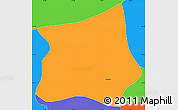 Political Simple Map of Cajamar