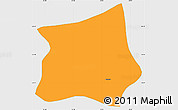 Political Simple Map of Cajamar, single color outside