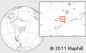 Blank Location Map of Campinas