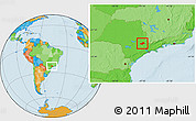 Political Location Map of Campinas