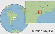 Savanna Style Location Map of Campinas