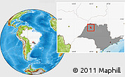 Physical Location Map of General Salgado, highlighted country, highlighted parent region