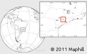 Blank Location Map of Indaiatuba