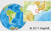 Physical Location Map of Indaiatuba, highlighted parent region