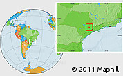 Political Location Map of Indaiatuba