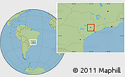 Savanna Style Location Map of Indaiatuba