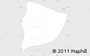 Silver Style Simple Map of Jeriquara
