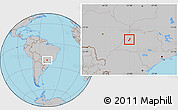 Gray Location Map of Lavinia