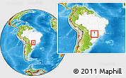 Physical Location Map of Lavinia, highlighted country, within the entire country