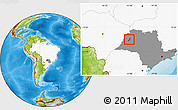 Physical Location Map of Lavinia, highlighted country, highlighted parent region