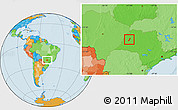 Political Location Map of Lavinia