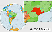 Political Location Map of Sao Paulo