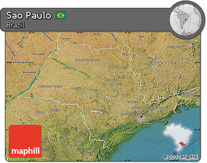 Satellite Map of Sao Paulo
