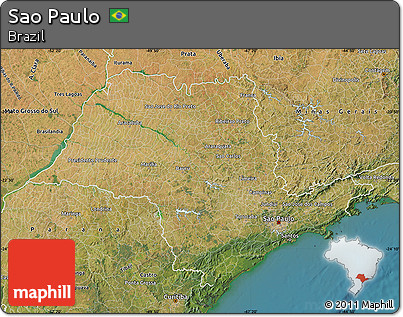Satellite Map of Sao Paulo