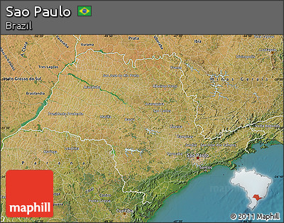 Satellite Map of Sao Paulo
