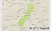 Physical Map of Mirandopolis, shaded relief outside