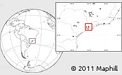 Blank Location Map of Mogi Das Cruzes