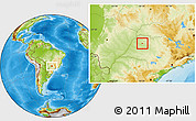 Physical Location Map of Nova Luzitania