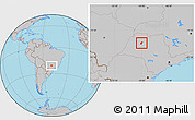 Gray Location Map of Planalto