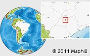 Physical Location Map of Planalto, highlighted country