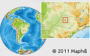 Physical Location Map of Planalto